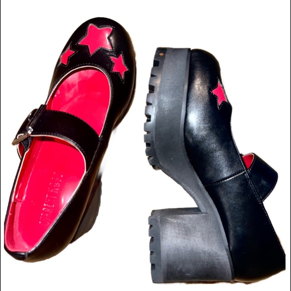 NIB- Misery Business Star Mary Janes Platform Shoes - Picture 9 of 13